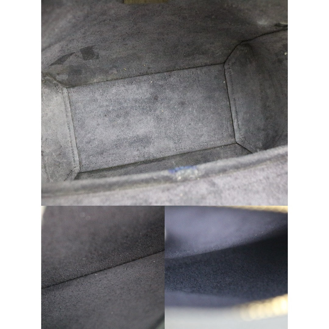 Good ( Rank AB)｜CELINE Leather Calf Belt Micro Handbag Shoulder Bag Black｜B25041505