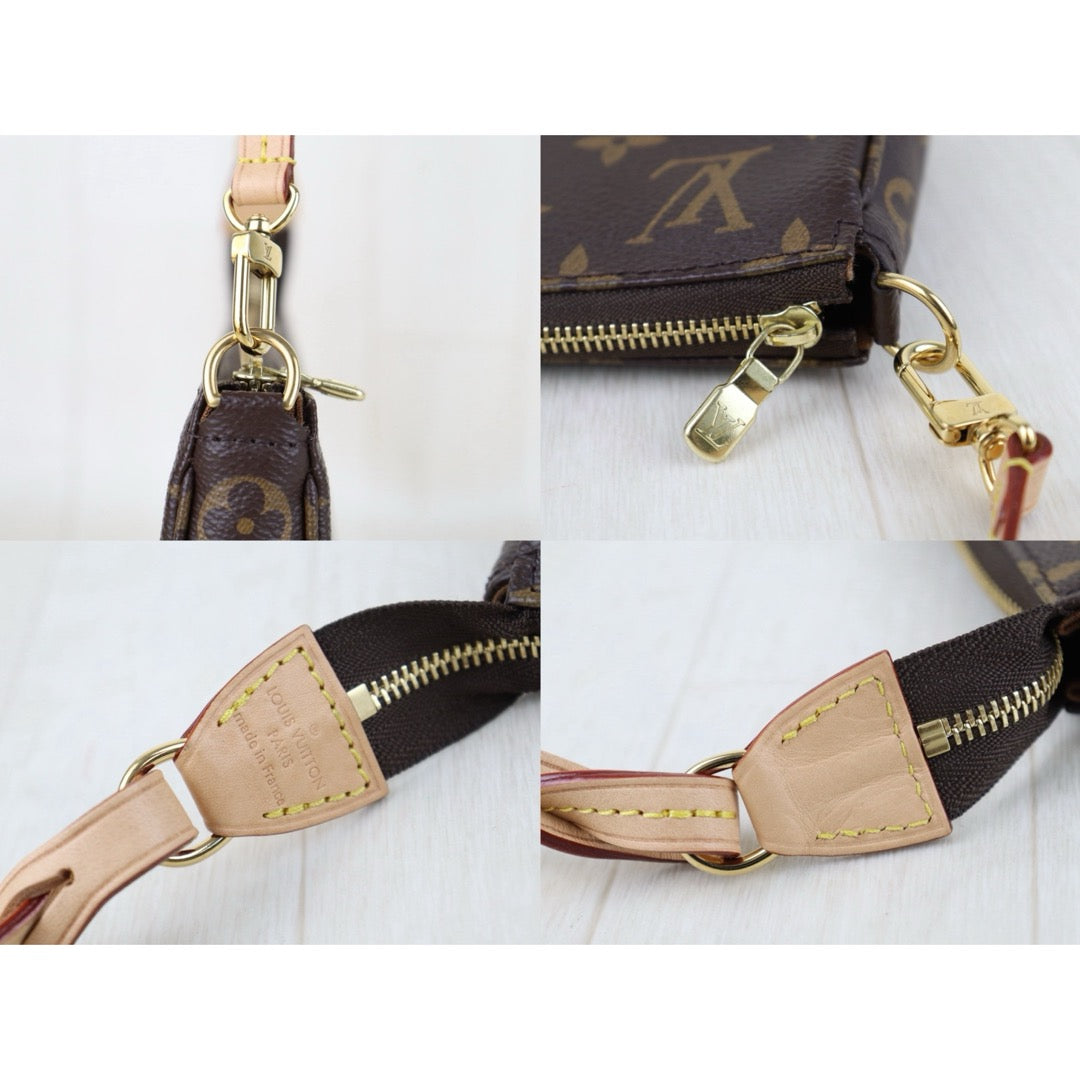 Include Entrupy Certificate of Authenticity｜Very Good ( Rank A)｜ Louis Vuitton Current Model Monogram Pochette Accessoires IC Chip model｜S26052206