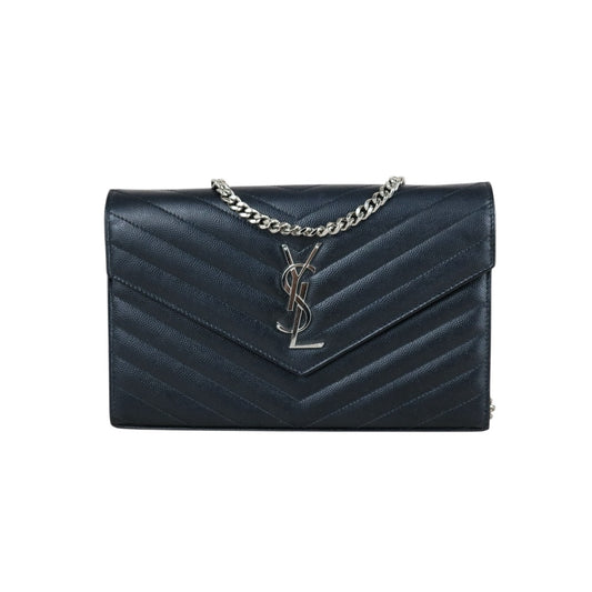 Very Good ( Rank A)｜Saint Laurent YSL Caviar Skin Shoulder Bag Black｜S25060303