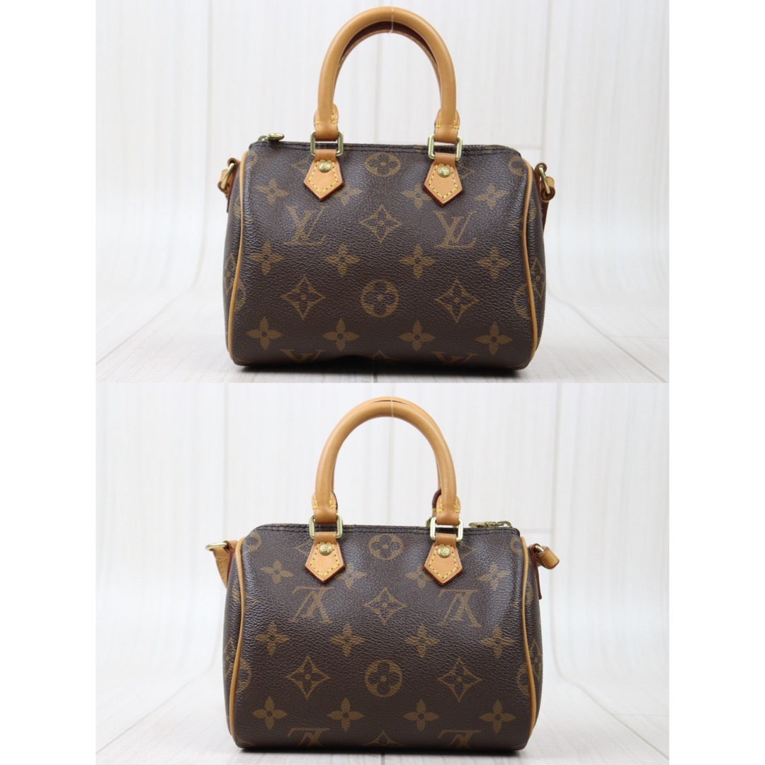 Rank AB ｜LV Monogram Nano Speedy  Shoulder Bag｜S24042603