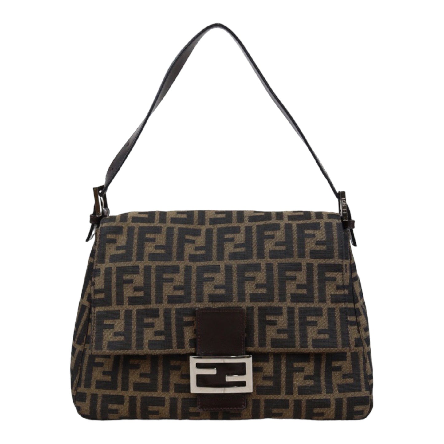 Rank AB｜ FENDI Zucca Mamma Baguette Shoulder Bag ｜24020118