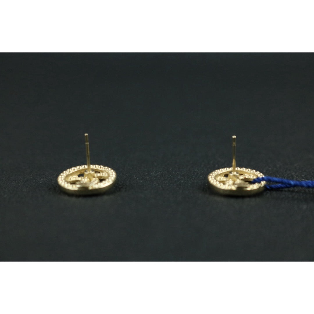 Include Authentic Detective Certificate of Authenticity｜Very Good ( Rank A) ｜CHANEL A19C COCO Mark Circlet Rhinestone Earrings Made In 2019Year｜S26070201