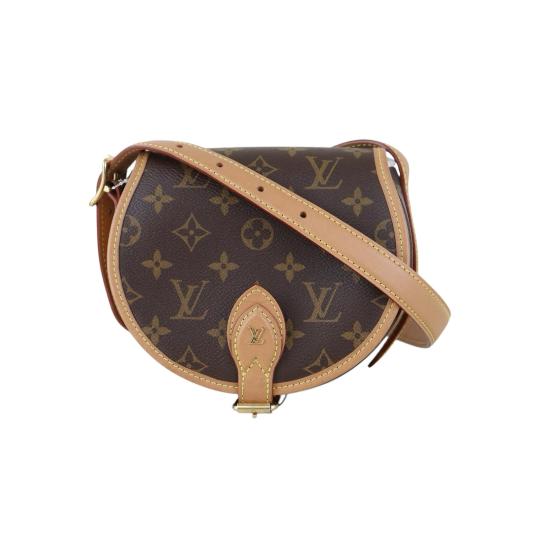 Include Entrupy Certificate of Authenticity｜Very Good ( Rank A)｜ Louis Vuitton Monogram Tamburan Shoulder Bag Current Model｜Z26101210