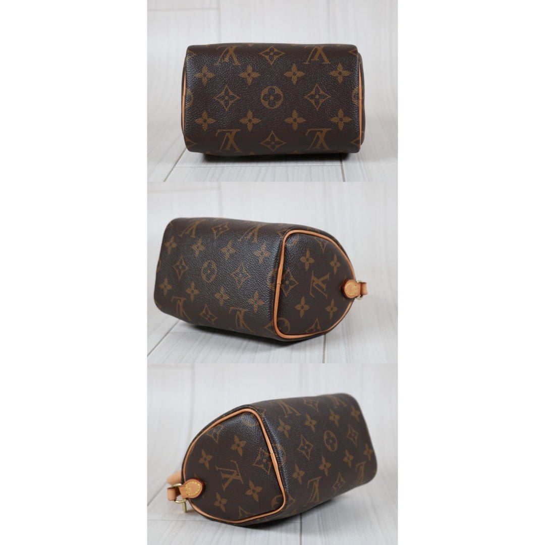 Rank A ｜LV Monogram Nano Speedy  Shoulder Bag｜S24050703