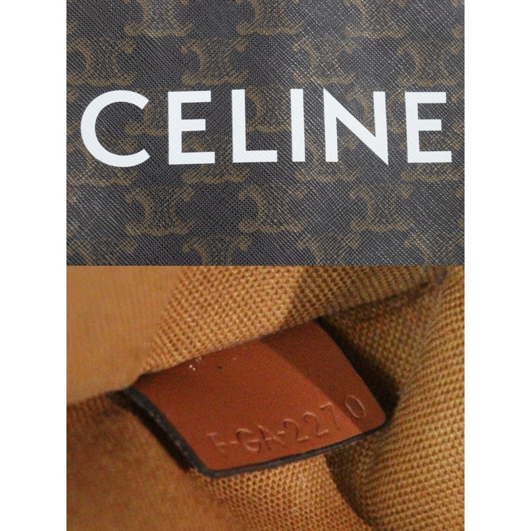 Very Good ( Rank A) ｜ CELINE Macadam MINI Tote Bag Shoulder Bag ｜P25051603