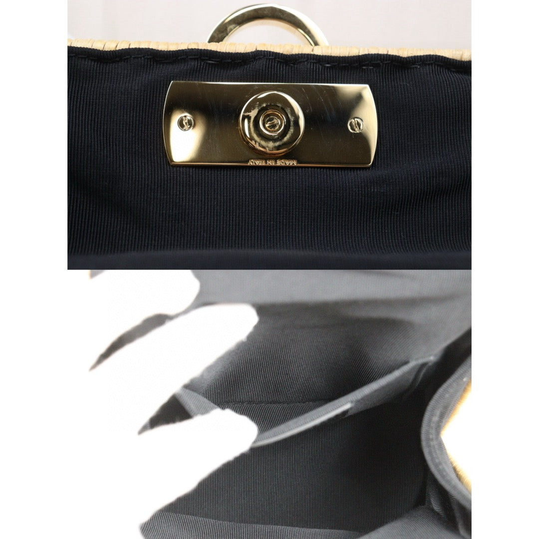 Very Good ( Rank A) ｜Ferragamo Gancini Bamboo Handbag ｜P25041402