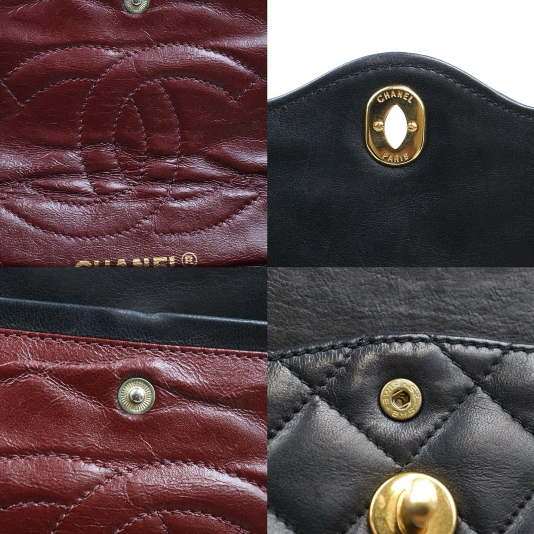 Good ( Rank AB) ｜ CHANEL Paris Limited Series Matrasse Classic Double Flap 22 Shoulder Bag Black Made In 1991-1994 Year｜25061008