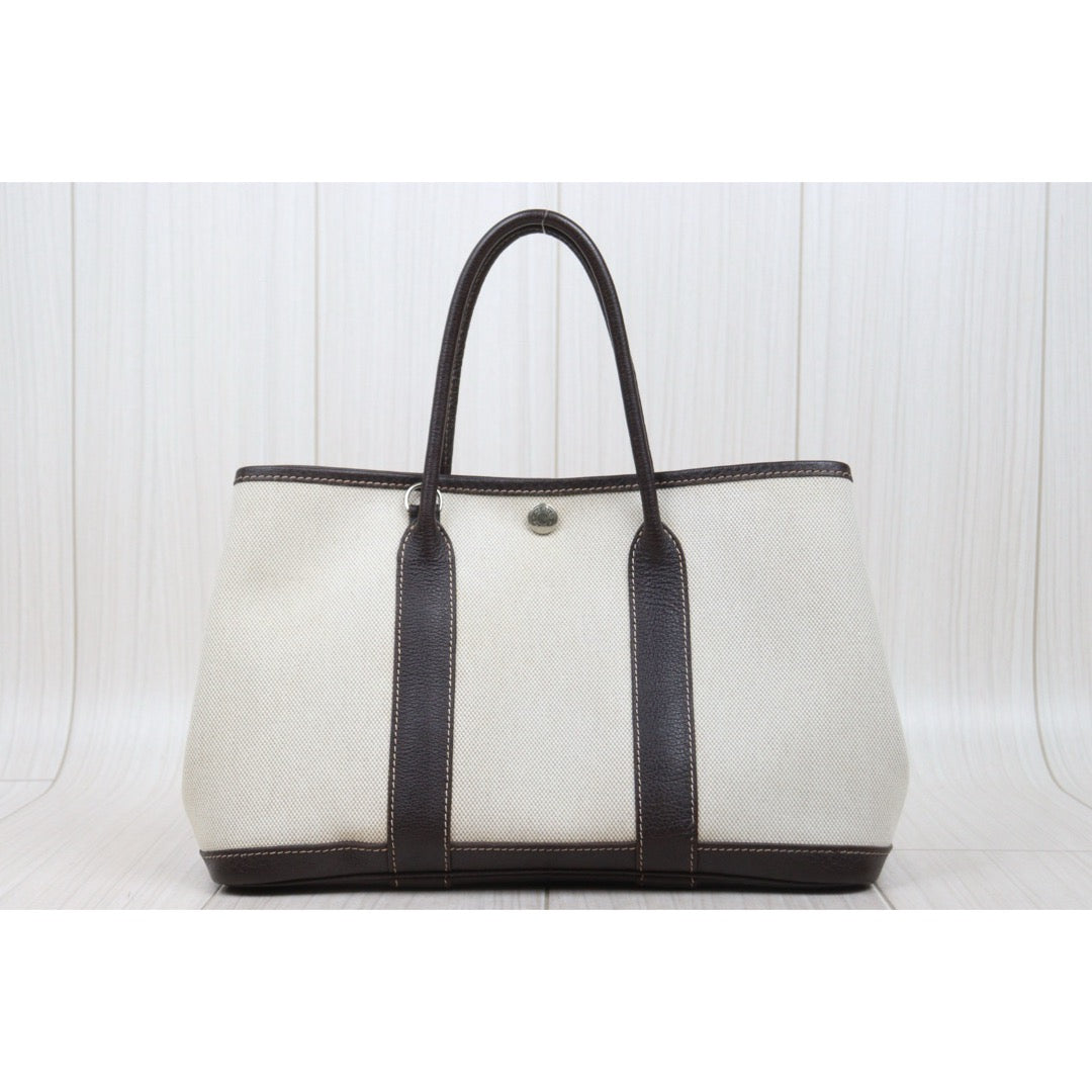Good ( Rank AB)｜ HERMES Garden Party TPM Handbag □H Stamp Made In 2004 Year｜25111703