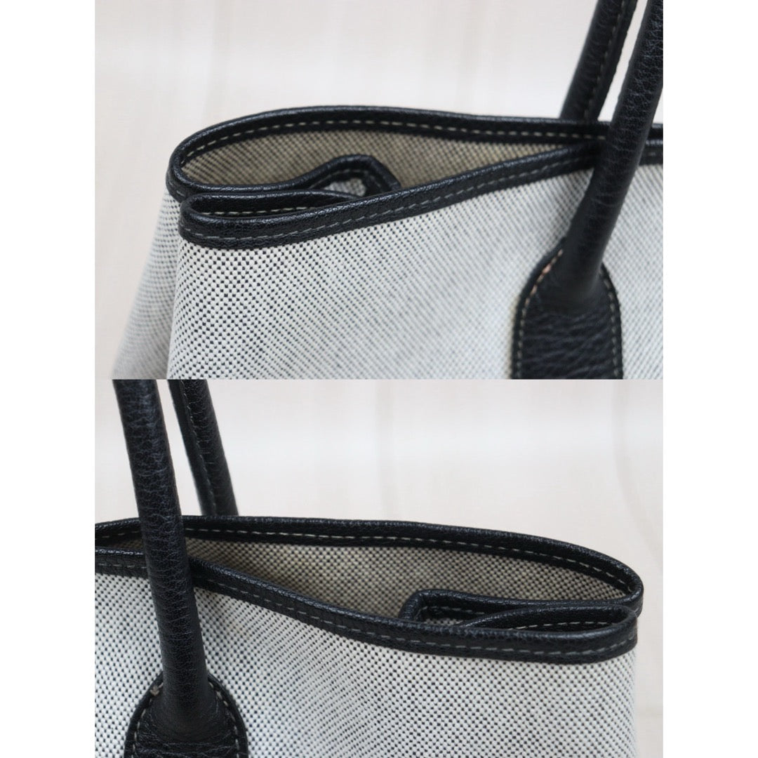 Good ( Rank AB)｜ HERMES Garden Party PM Handbag Black□H Stamp Made In 2004 Year｜25102301