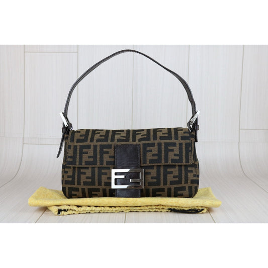 Good ( Rank AB)｜ FENDI Zucca Mamma Baguette Shoulder Bag｜S24122404