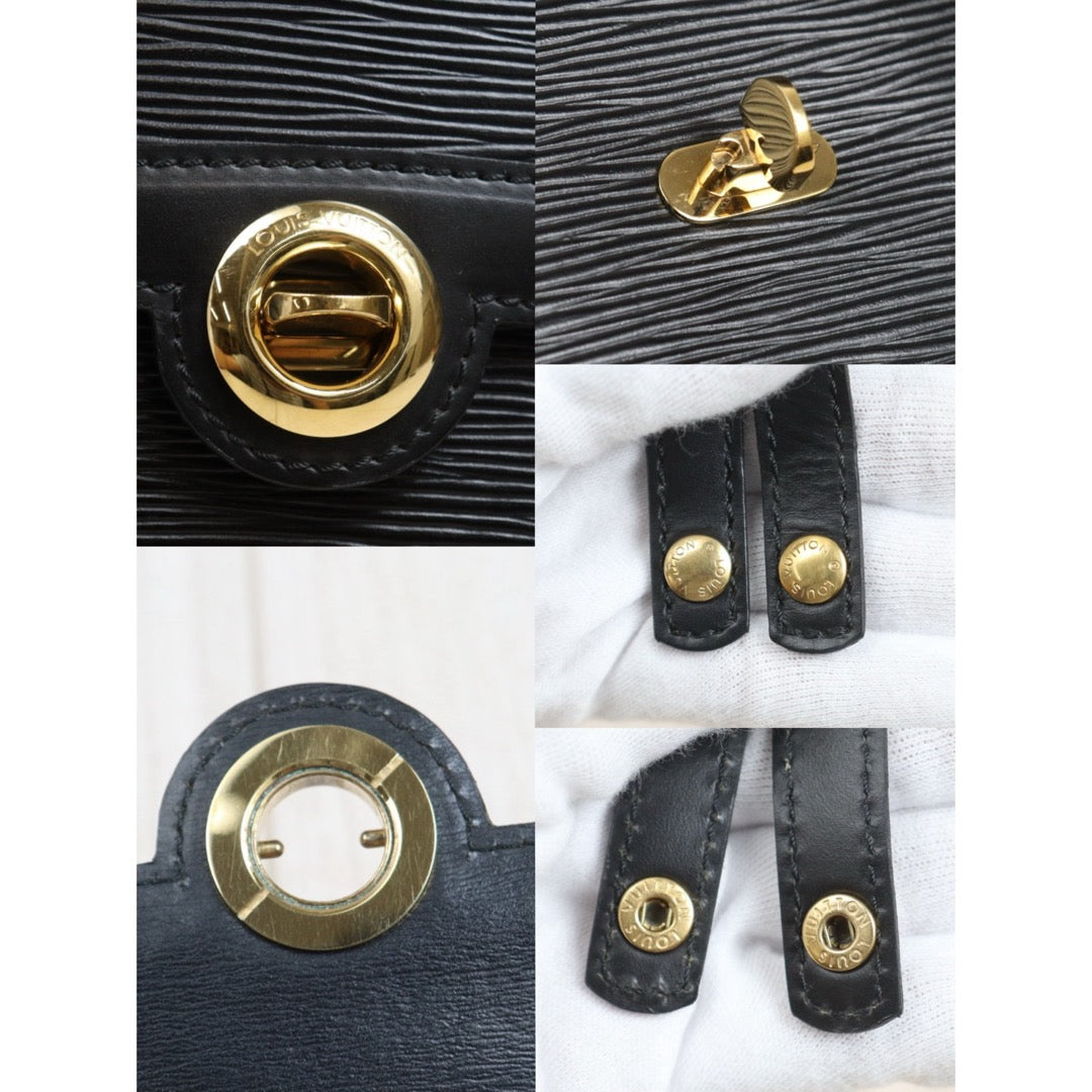 Include Entrupy Certificate of Authenticity｜Good ( Rank AB)｜Louis Vuitton Epi Arche Shoulder Bag Black｜26101303