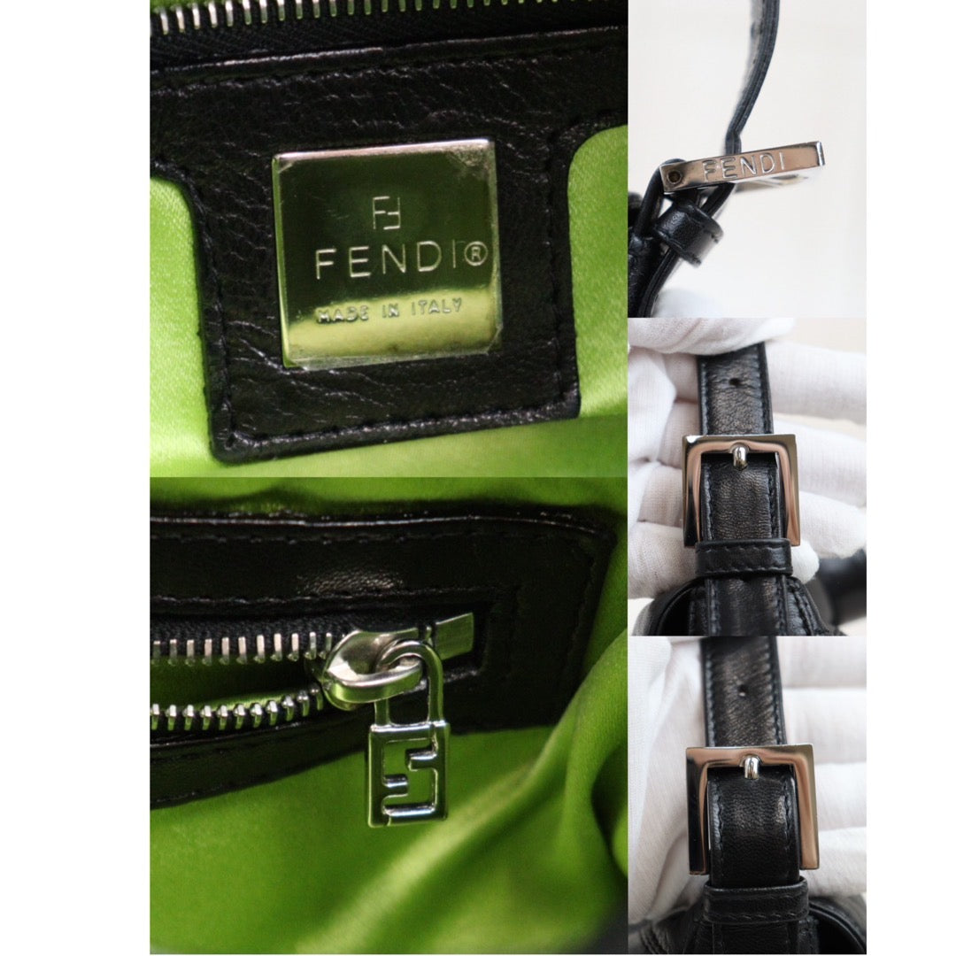 Rank A｜ FENDI Lamb Skin Baguette Shoulder Bag ｜Q24032916