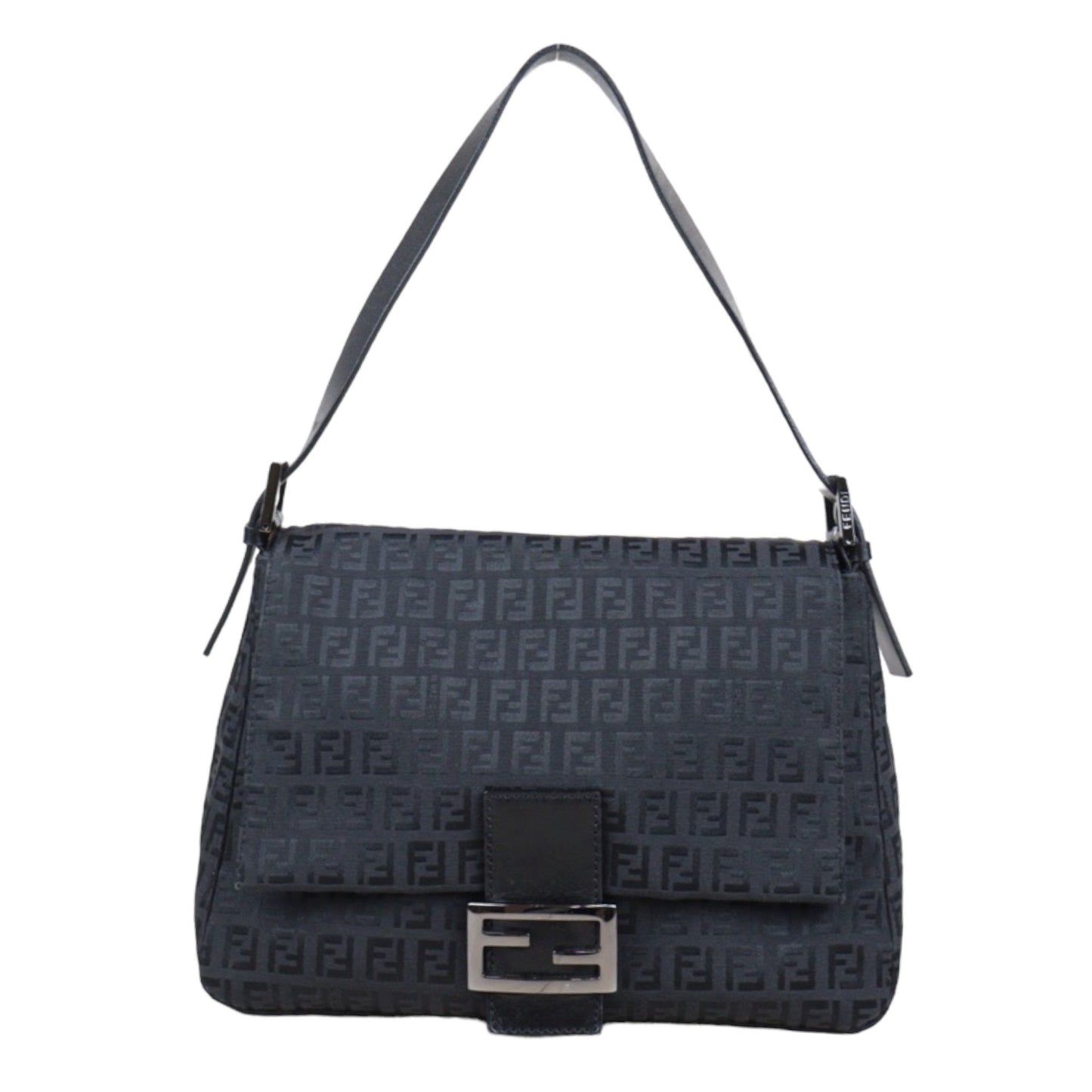 Rank A｜ FENDI Mamma Baguette Shoulder Bag Black ｜V23110222
