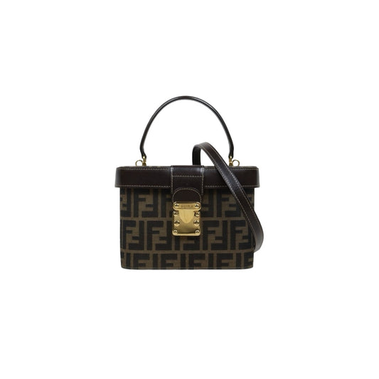 Very Good ( Rank A)｜ FENDI Zucca Vanity 2way Handbag Shoulder Bag｜25121102