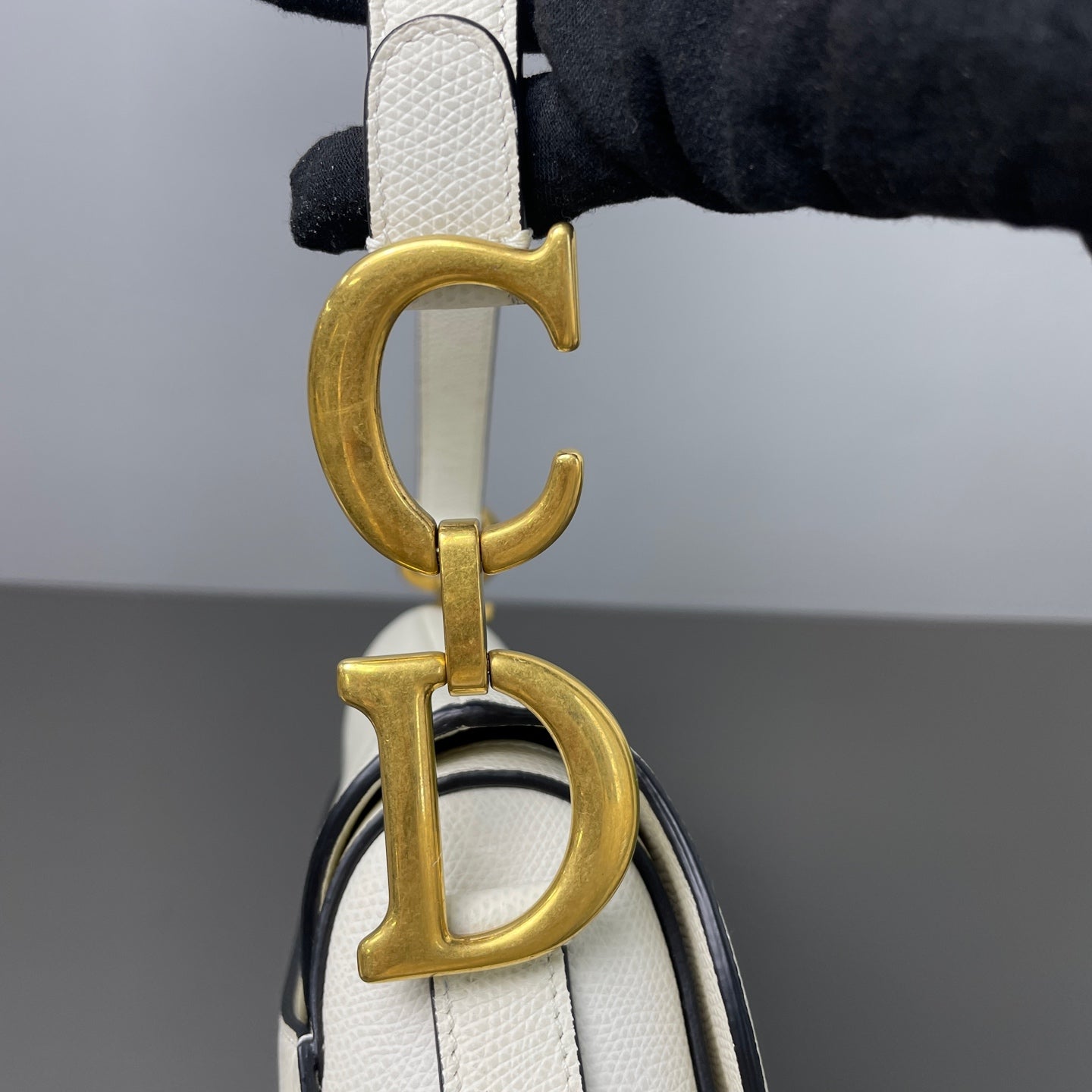 Very Good ( Rank A)｜Dior  Saddle Shoulder Bag Medium White