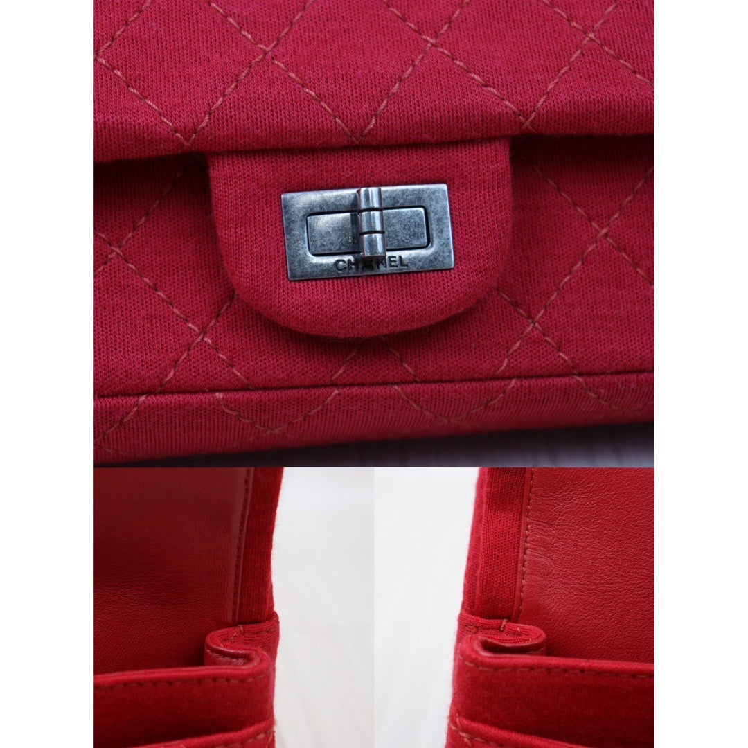 Good ( Rank AB)｜ CHANEL Canvas 2.55 Baguette Shoulder Bag Red Made In 2006-2008Year｜ Y24051711