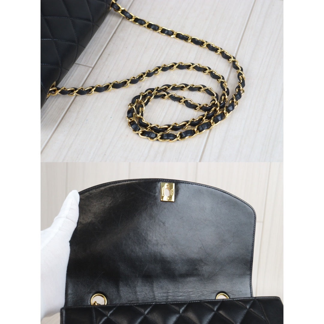 Rank AB｜ CHANEL Matrasse Diana 25 Lamb Skin  Chain Shoulder Bag Made In 1991～1994 Year｜23101209