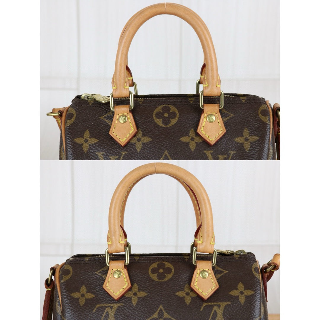 Good ( Rank AB)｜LV Monogram Nano Speedy  Shoulder Bag｜S24112605