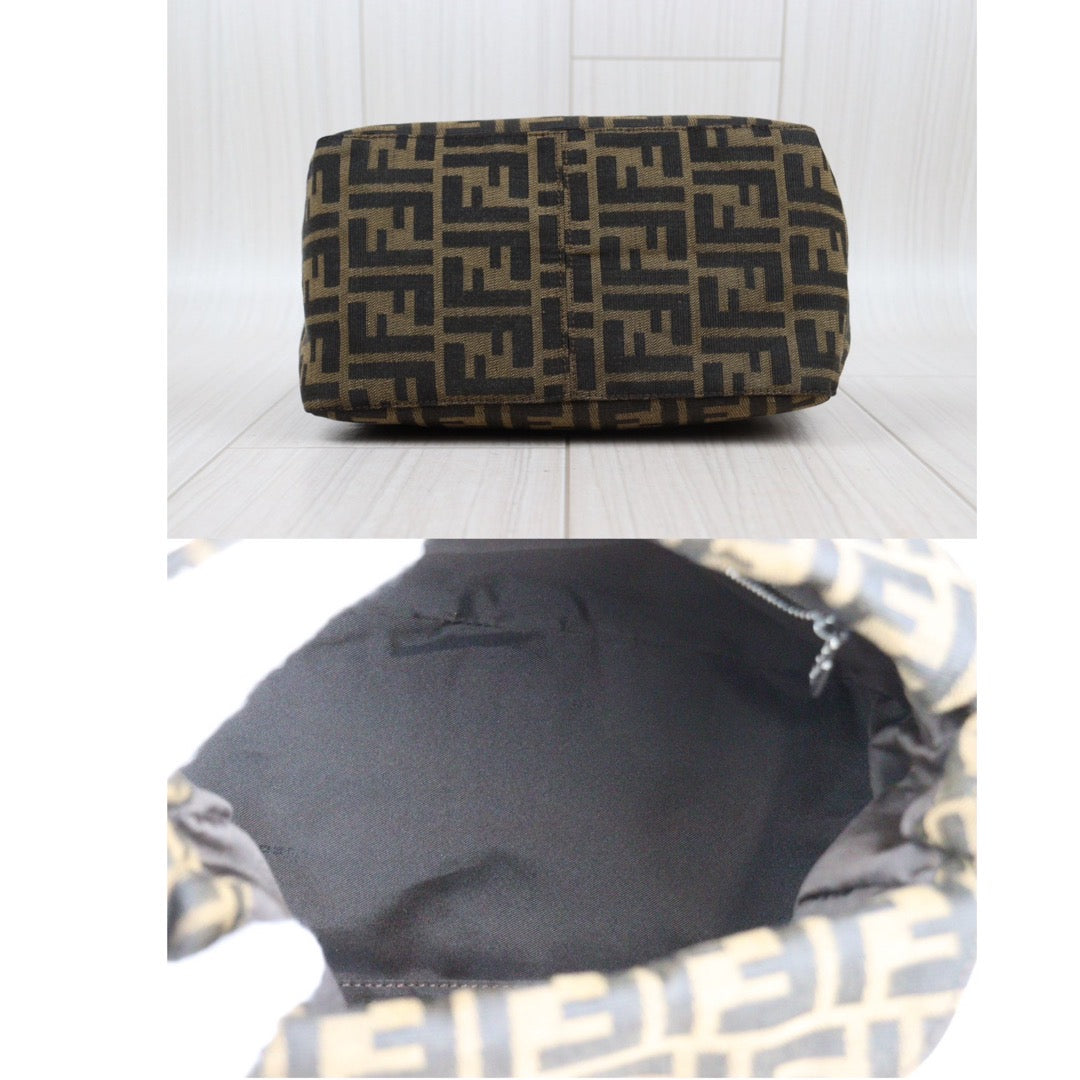 Rank A｜ FENDI Zucca Mamma Shoulder Bag ｜24031210