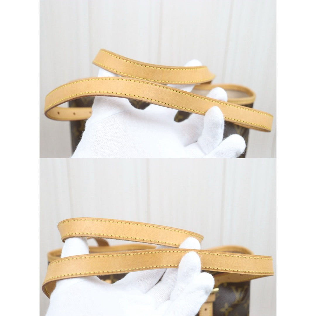 Include Entrupy Certificate of Authenticity｜Very Good ( Rank A)｜ Louis Vuitton  Monogram Petit Bucket GM Tote Bag With Pouch｜26070314