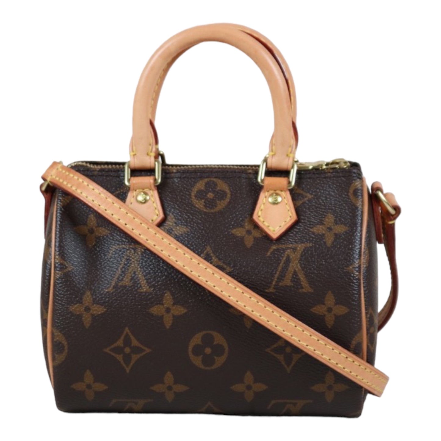 Rank A ｜LV Monogram Nano Speedy  Shoulder Bag｜S24050703