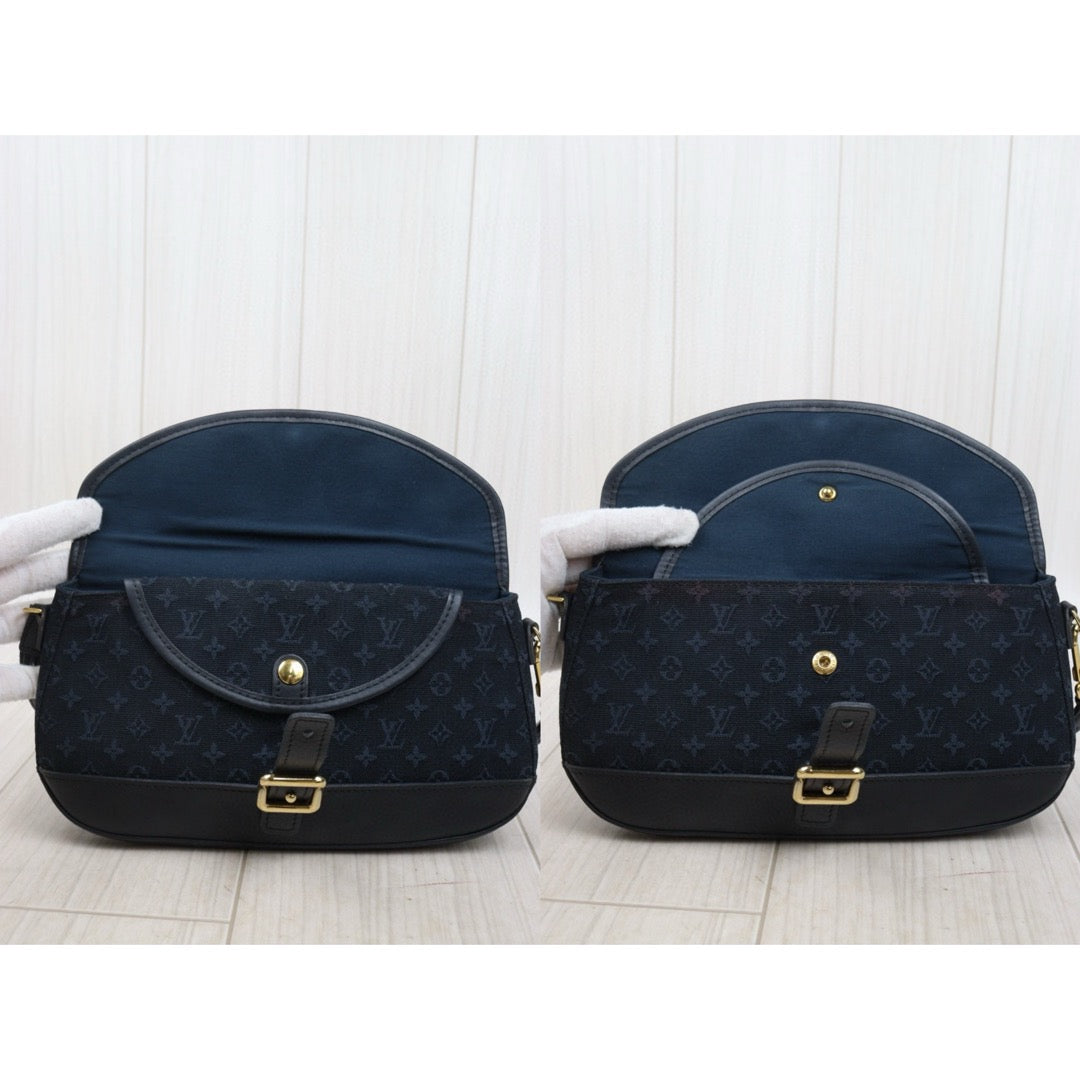 Good ( Rank AB) ｜LV Monogram Denim Shoulder Bag Dark Blue｜25052102