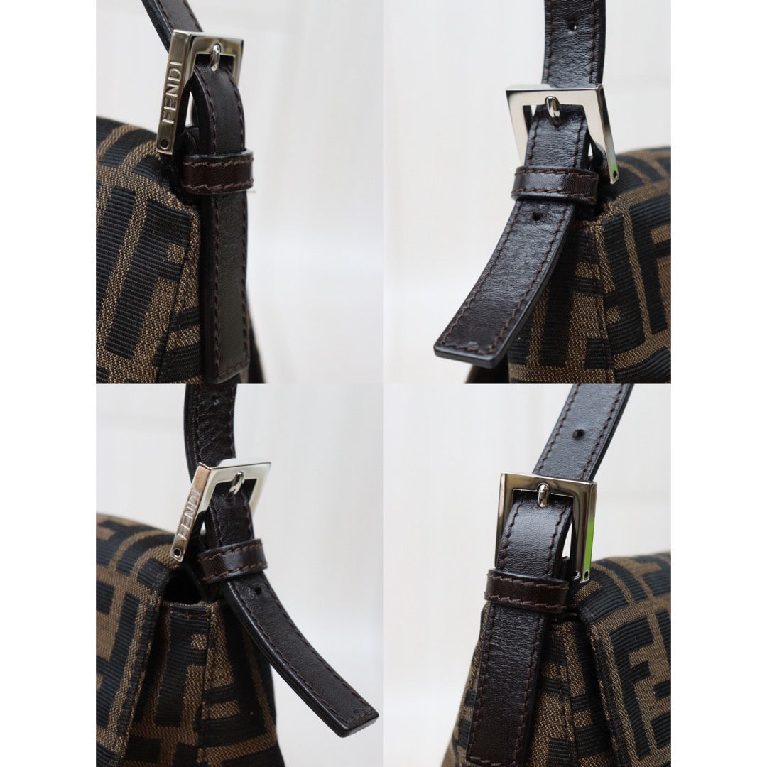 Rank A｜ FENDI Zucca Mamma Baguette Shoulder Bag ｜Q24051616