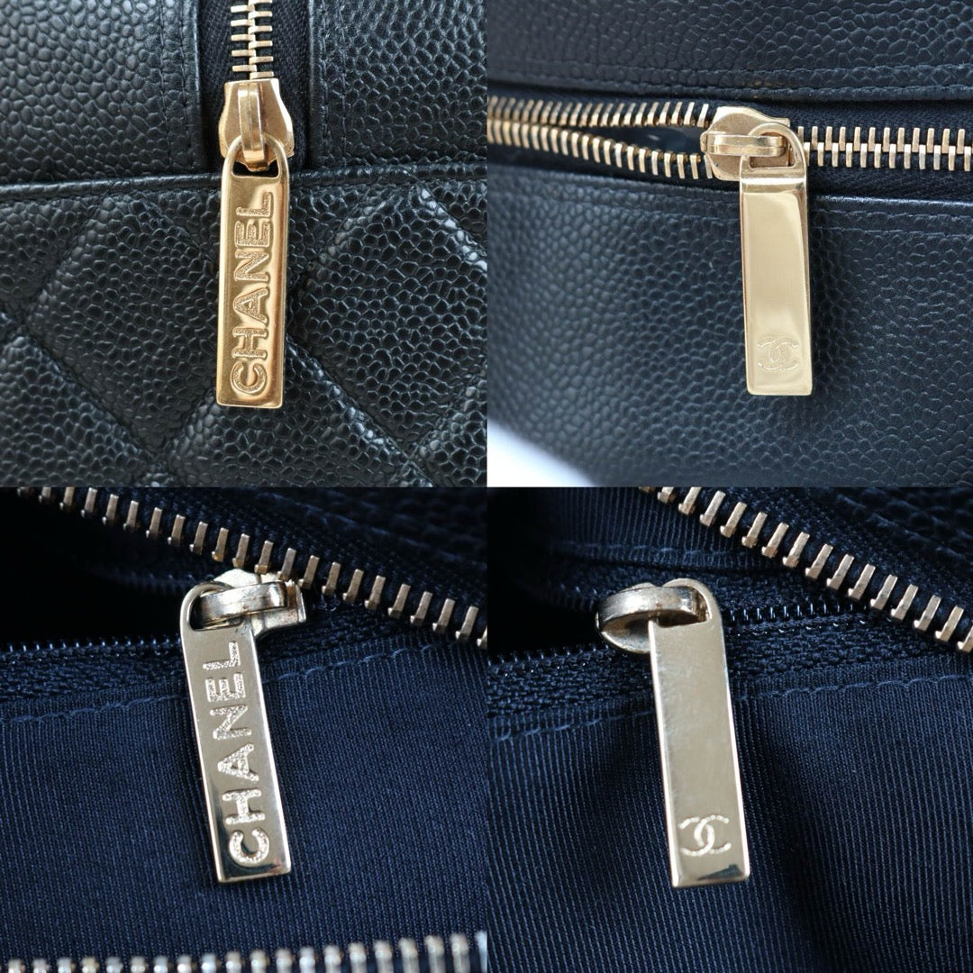 Very Good ( Rank A)｜ CHANEL  Caviar Skin Leather Calf Leather Bowling Bag Hand Bag Made In 2003～2004Year｜S24090504