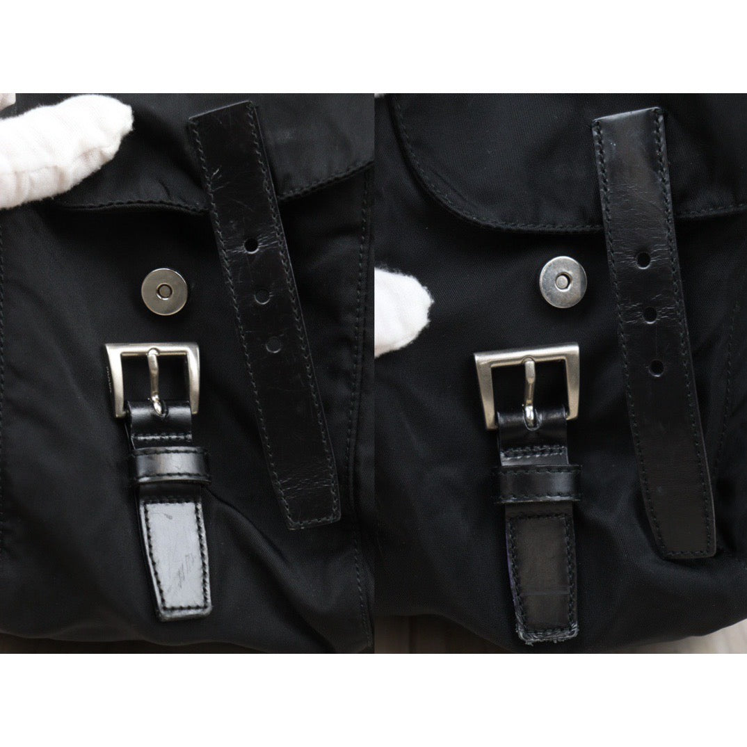 Rank AB｜Prada Nylon Backpack Medium Black｜24061328