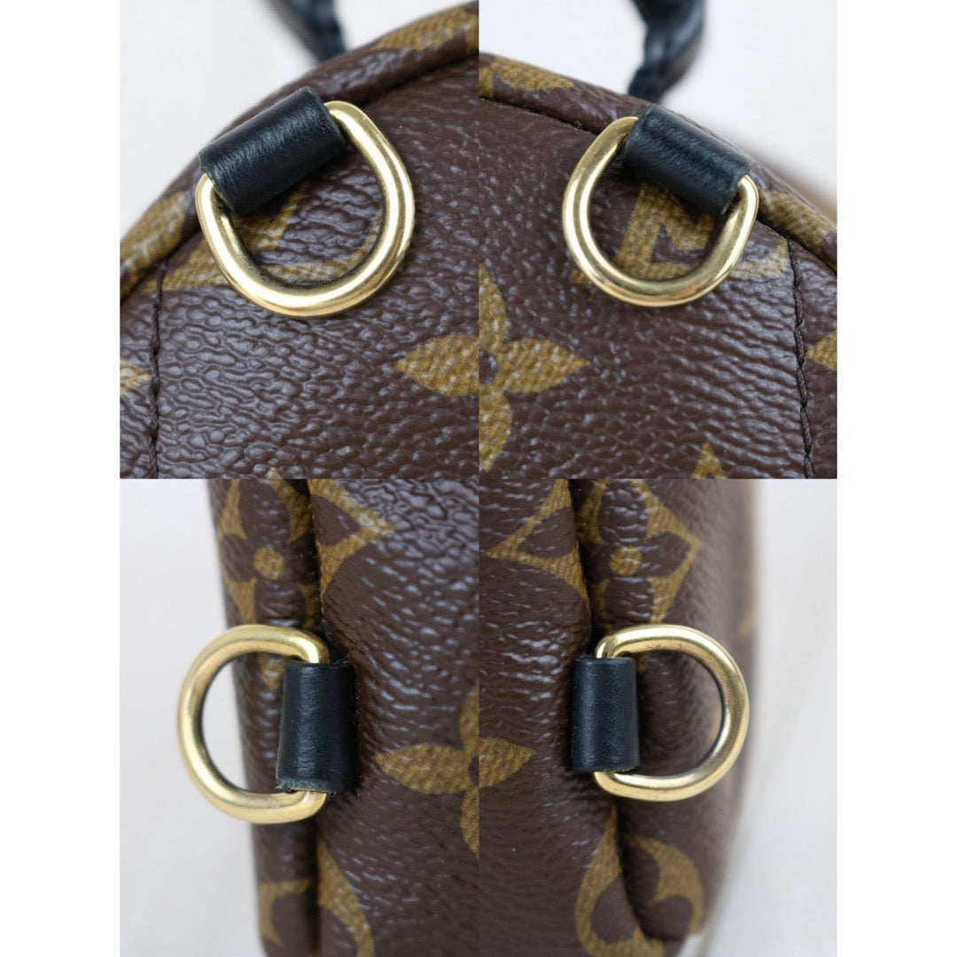 Include Entrupy Certificate of Authenticity｜Very Good ( Rank A)｜  Louis Vuitton Monogram Coated Canvas Mini Palm Springs Backpack｜X26100701
