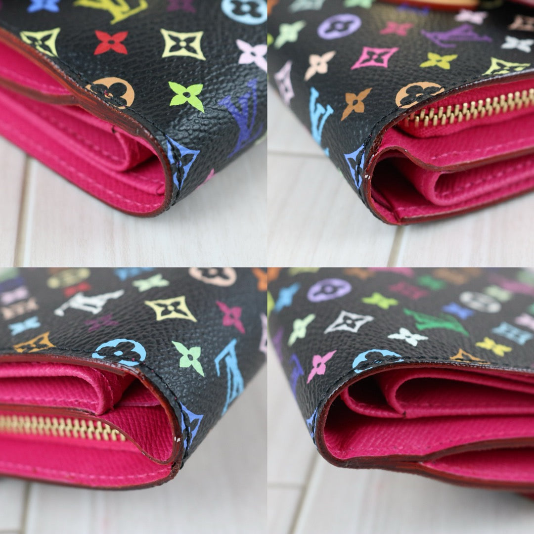 Include Entrupy Certificate of Authenticity｜Excellent（Rank SA）｜Full Set  Louis Vuitton Monogram  Multicolor Portefeuille Joy Wallet ｜X26041107