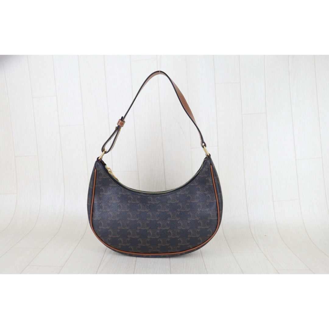Good ( Rank AB)｜ CELINE Macadam AVA Triomphe Canvas Shoulder Bag｜S25121011