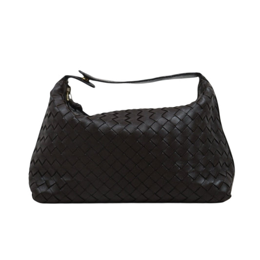 Good ( Rank AB)｜ Bottega Veneta Lamb Skin  Braid HandBag Brown｜25052910