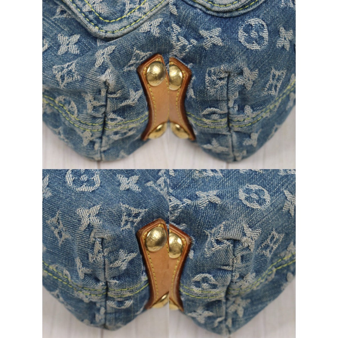 Include Entrupy Certificate of Authenticity｜Fair ( Rank B)｜  Louis Vuitton Monogram Denim Baggy GM Shoulder Bag｜26011308