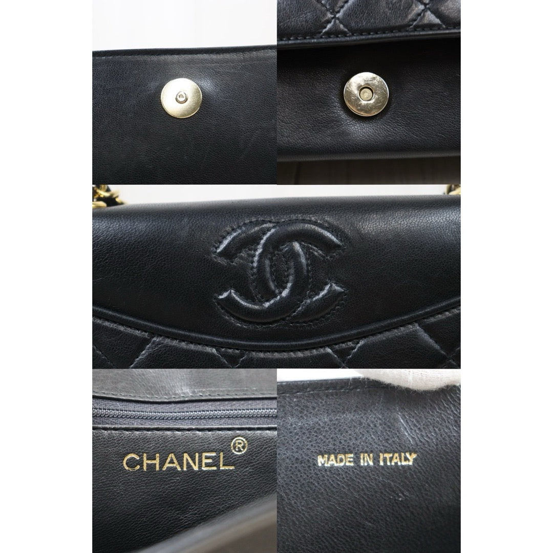 Very Good ( Rank A)｜ CHANEL  Matrasse Lambskin Shoulder Bag Made in 1989-1991 Year｜24091201