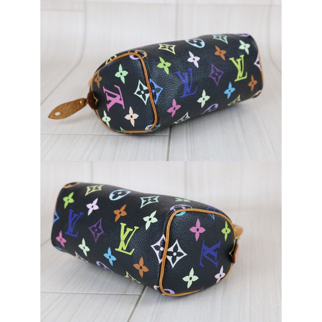 Include Entrupy Certificate of Authenticity｜Good ( Rank AB)｜  Louis Vuitton Monogram  Multicolor Nano Speedy Hand Bag ｜W26032601