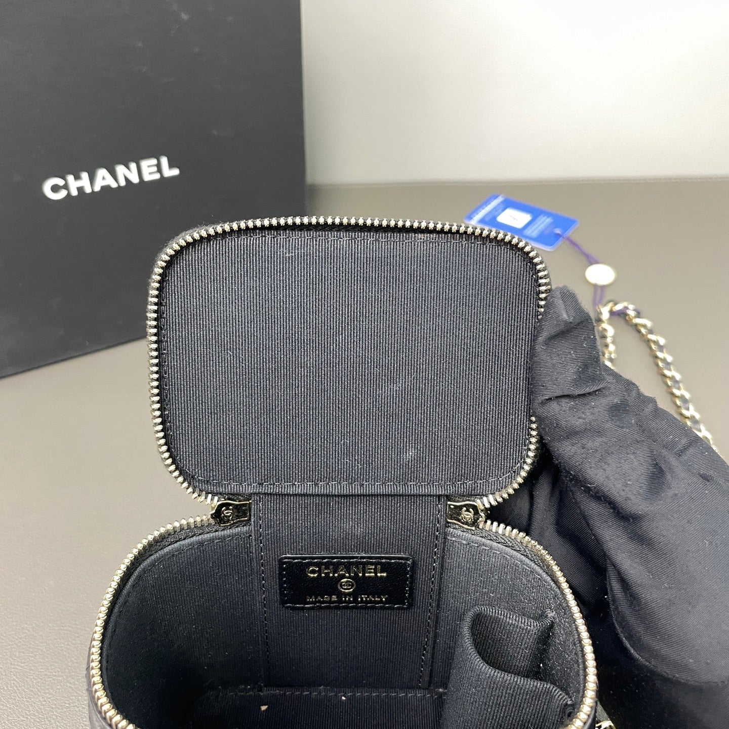 First installment 1/3｜ Include Entrupy Certificate of Authenticity｜Good ( Rank AB)｜CHANEL Lamb Skin Mini Black Chain