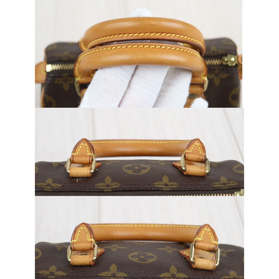 Rank AB ｜ LV Monogram Mini Speedy Handbag With Shoulderstrap ｜23112109
