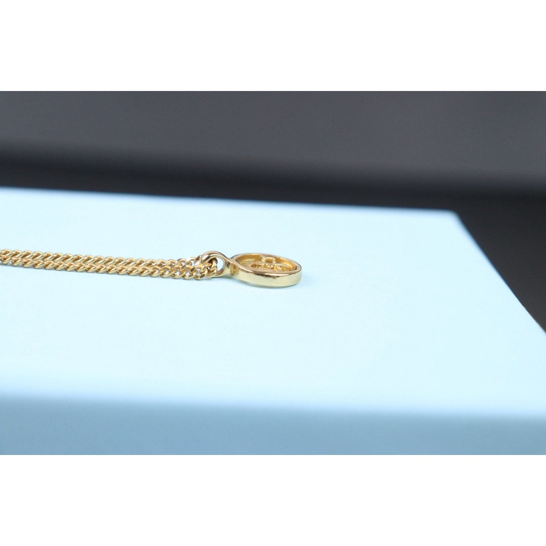 Very Good ( Rank A) ｜ Dior CD Necklace Gold Plated ｜V24071119