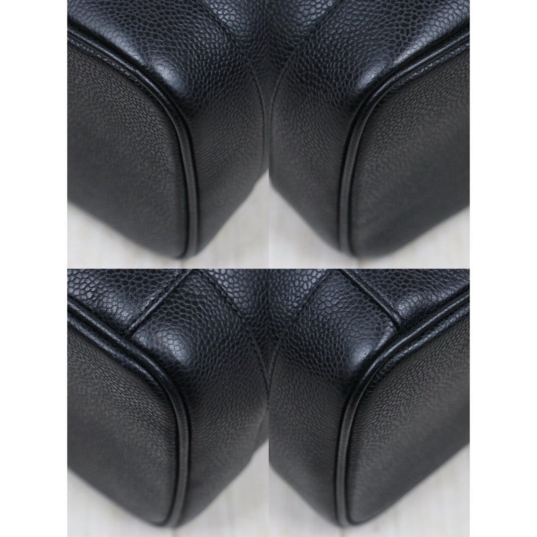 Very Good ( Rank A) ｜Full Set CHANEL Caviar Skin Vanity Handbag  Made In 1994～1996Year ｜25112603