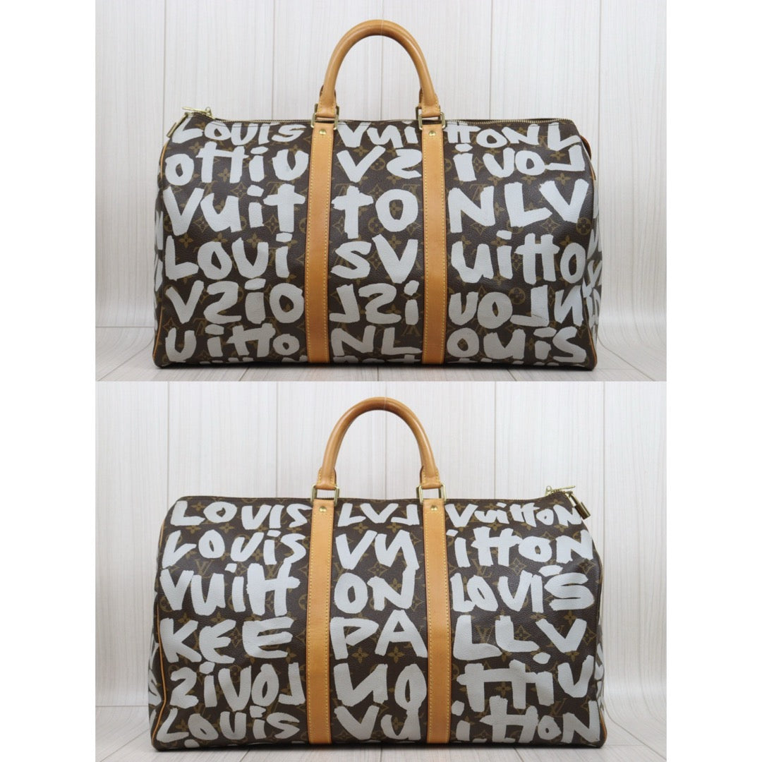Good ( Rank AB)｜ LV Monogram Graffiti Keepall 50 Stephen Sprouse Limited Edition｜P25082708