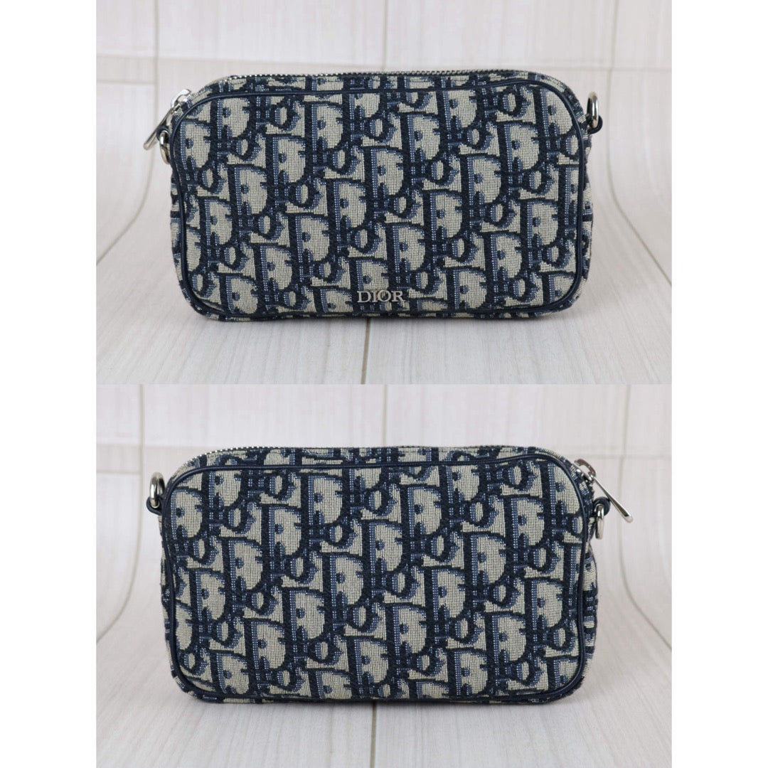 Include Entrupy Certificate of Authenticity｜Very Good ( Rank A)｜Dior Trotter Montaige  Oblique Camera Shoulder Bag With Pouch ｜S26073104