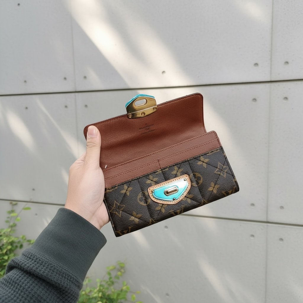 Include Entrupy Certificate of Authenticity｜Very Good ( Rank A)｜Louis Vuitton Monogram Portefeuille Long Style Wallet ｜26040208