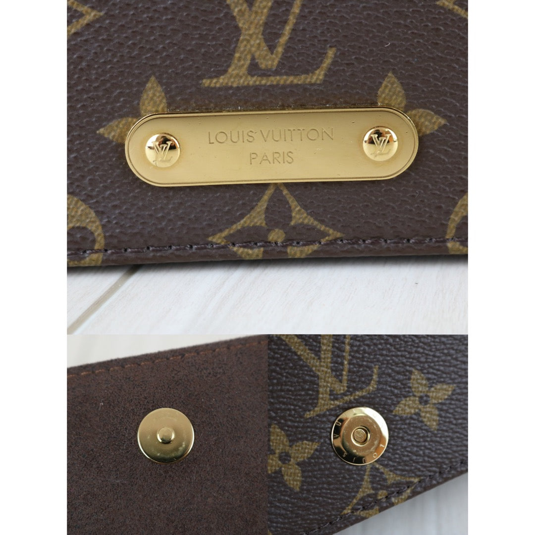Include Entrupy Certificate of Authenticity｜Very Good ( Rank A)｜Full Set Louis Vuitton Monogram Lily WOC Shoulder Bag｜X26010411