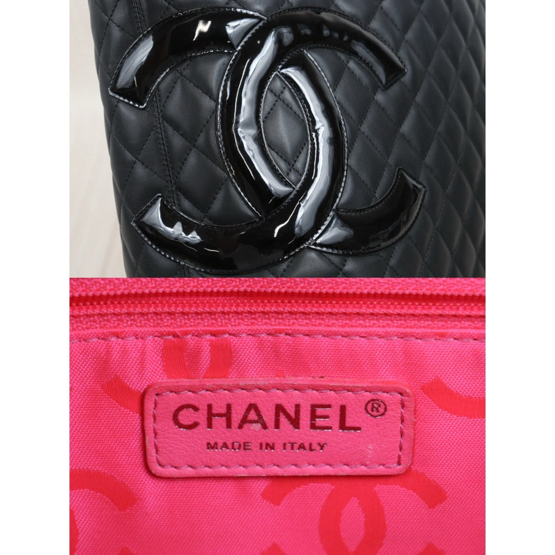 Very Good ( Rank A)｜ CHANEL Cambon Calf Leather So Black ToteBag Made In 2011Year｜P25082710