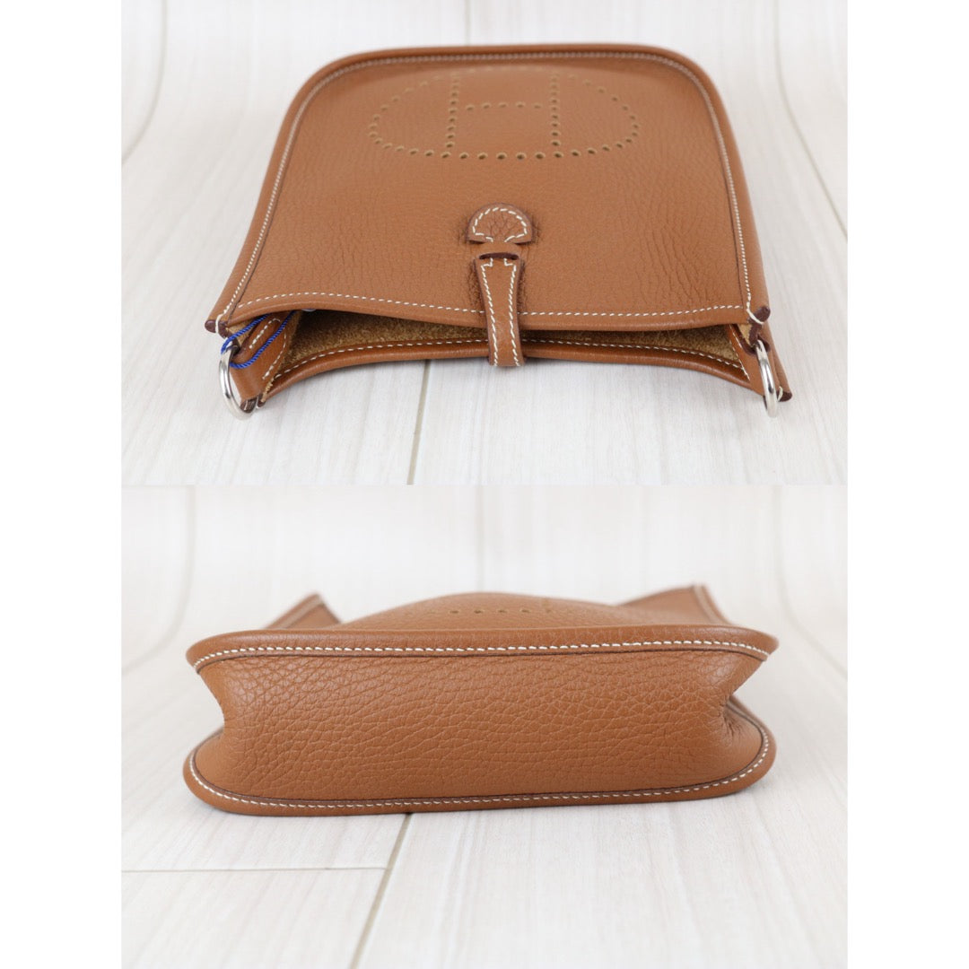 Include Entrupy Certificate of Authenticity｜Good ( Rank AB)｜ HERMES TC Leather  Evelyn 16 Shoulder Bag Golden Brown Y Stamp Made In 2020 Year ｜W26040823