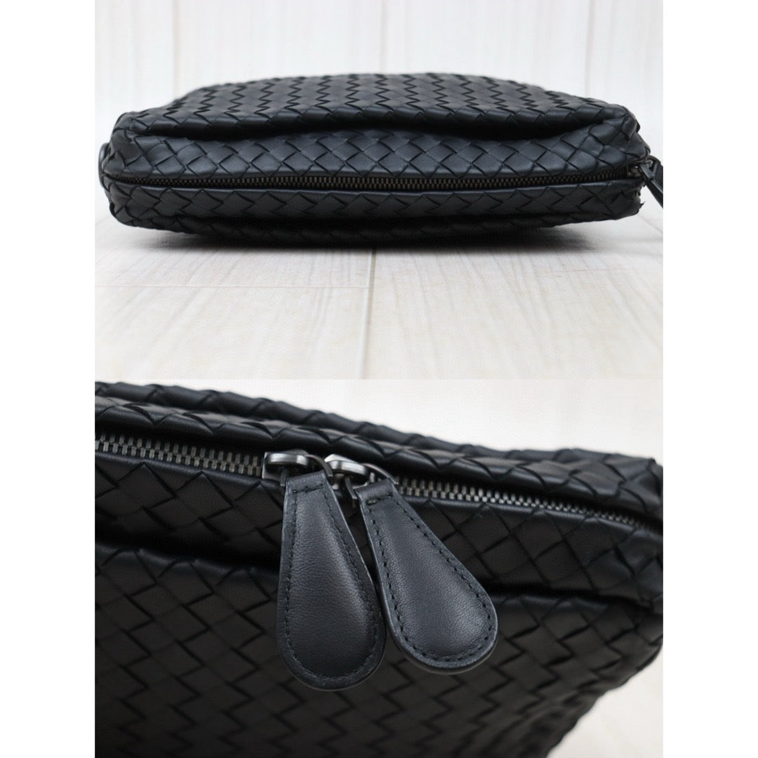 Very Good ( Rank A)｜ Bottega Veneta Lamb Skin Loop Camera Shoulder Bag Black｜S25032609