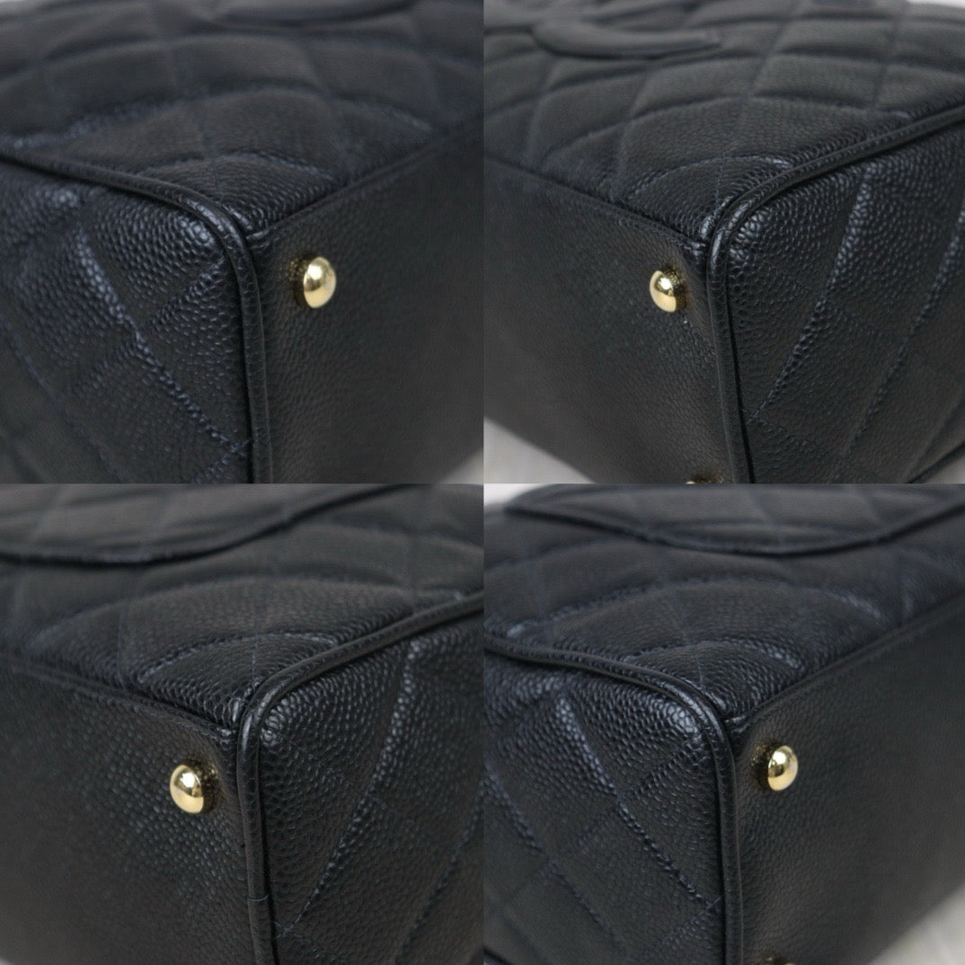 Very Good ( Rank A)｜ CHANEL  Caviar Skin Leather Calf Leather Bowling Bag Hand Bag Made In 2003～2004 Year｜24092607