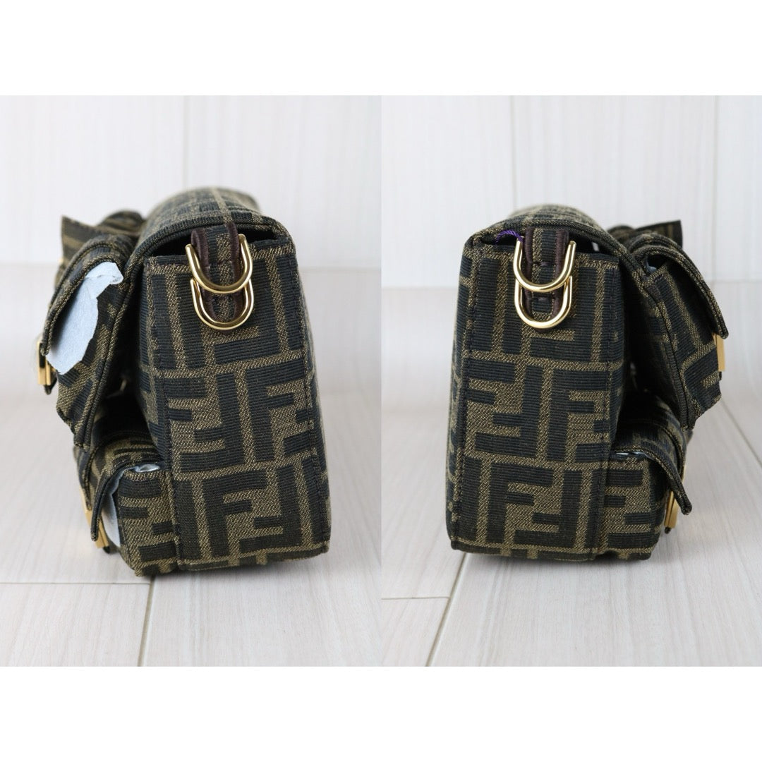 Excellent（Rank SA）｜ FENDI Zucca Mamma Baguette Multi-Pocket Shoulder Bag  Current Model｜X25102308
