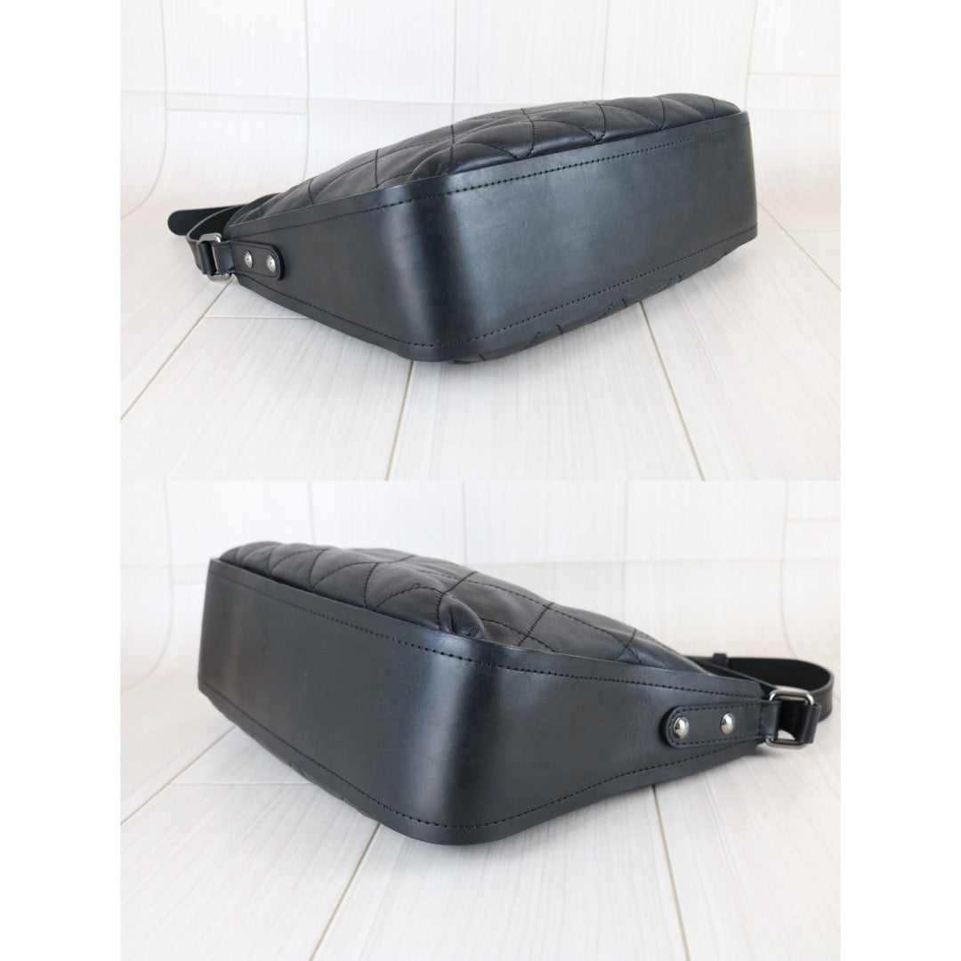 Include Entrupy Certificate of Authenticity｜Good ( Rank AB) ｜ CHANEL  Lamb Skin Matrasse Chain 2 Way ToteBag Shoulder Bag Black Made In 2011Year ｜S26030813